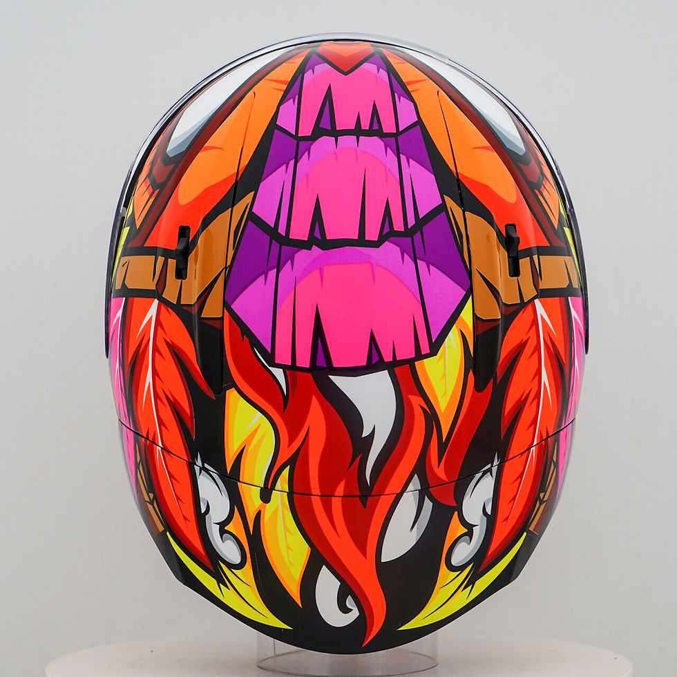 Miniaturbild: NHK GP-R Tech Race Helm The Mask Black/Pink