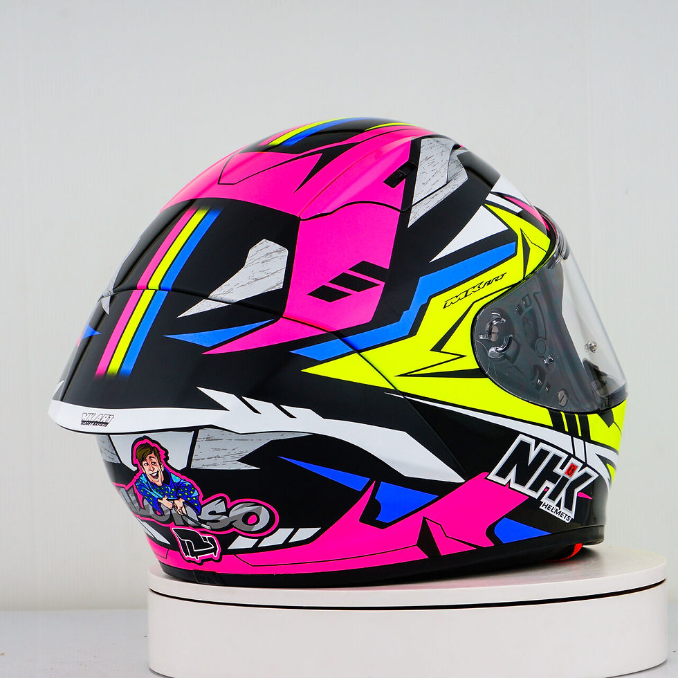 الصورة المصغرة: NHK GP-R Tech Race Helm Alonso López Replica 2022 Pink