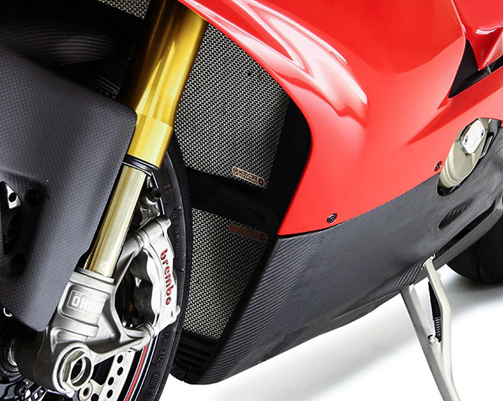 الصورة المصغرة: واقي الرادياتير (أدناه) Titanium Motocorse Ducati Panigale V4 / S / R (18-23)