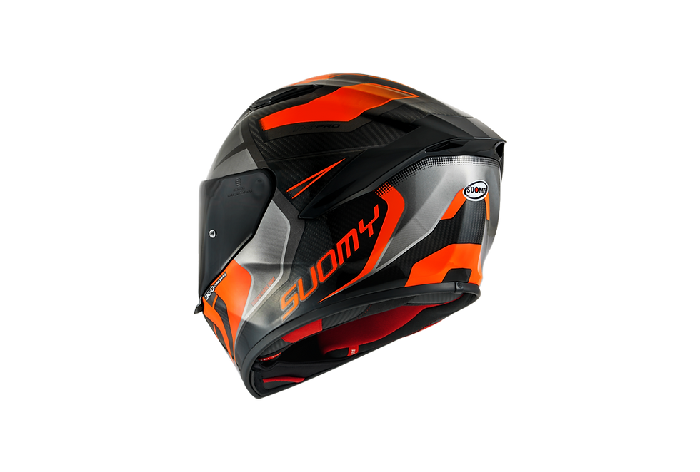 Miniaturbild: Suomy TX-Pro Helm Carbon Advance Orange Fluo K6TX0004