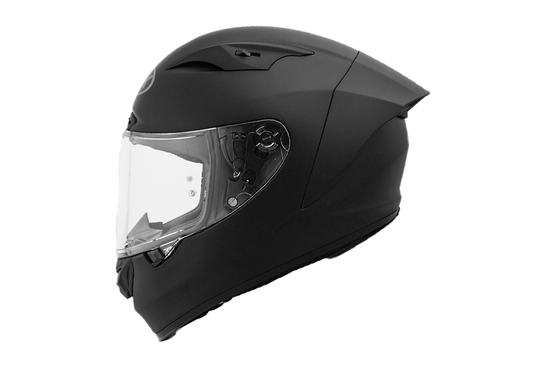 NHK GP-R Tech Race Helmet Solid Doff Black Matt