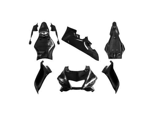 Full Fairing Kit (20 Panel) Black/Black For Yamaha YZF-R 125 08-13