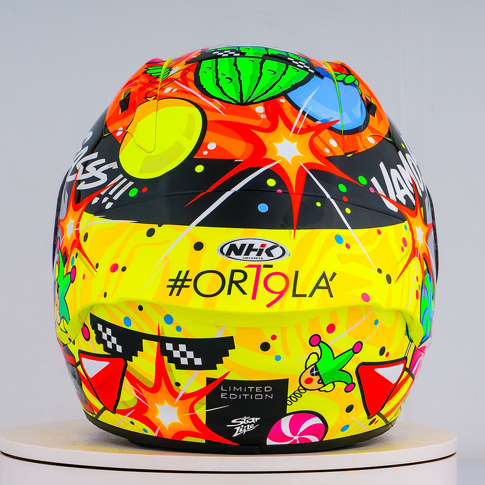 Miniatura: Casco NHK GP-R Tech Race Ivan Ortola Silverstone Réplica 2023