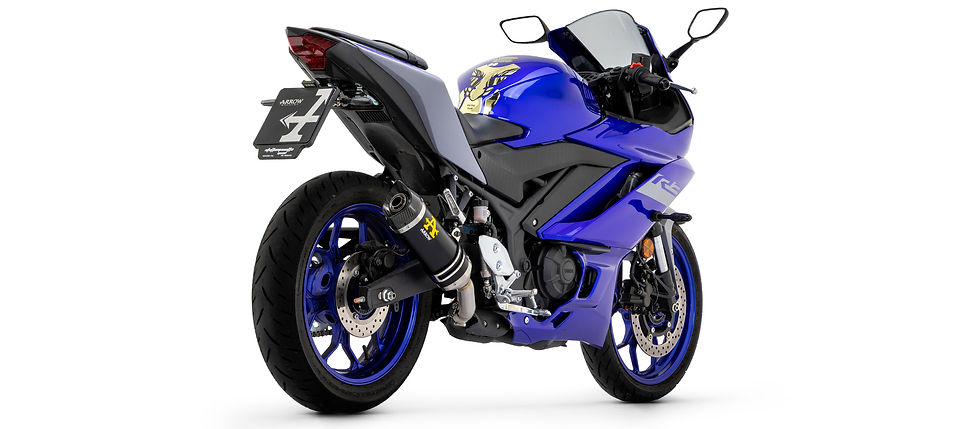 Miniatura: Arrow Slip-On Thunder Aluminio Oscuro Yamaha YZF-R3 (21-24) 71831AKN