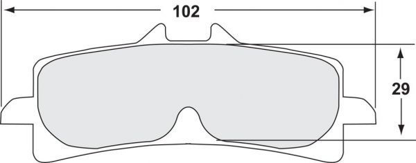 Thumbnail: Performance Friction 7617 Racing Brake Pads 333 Suzuki GSX-R 1000 (12-16)