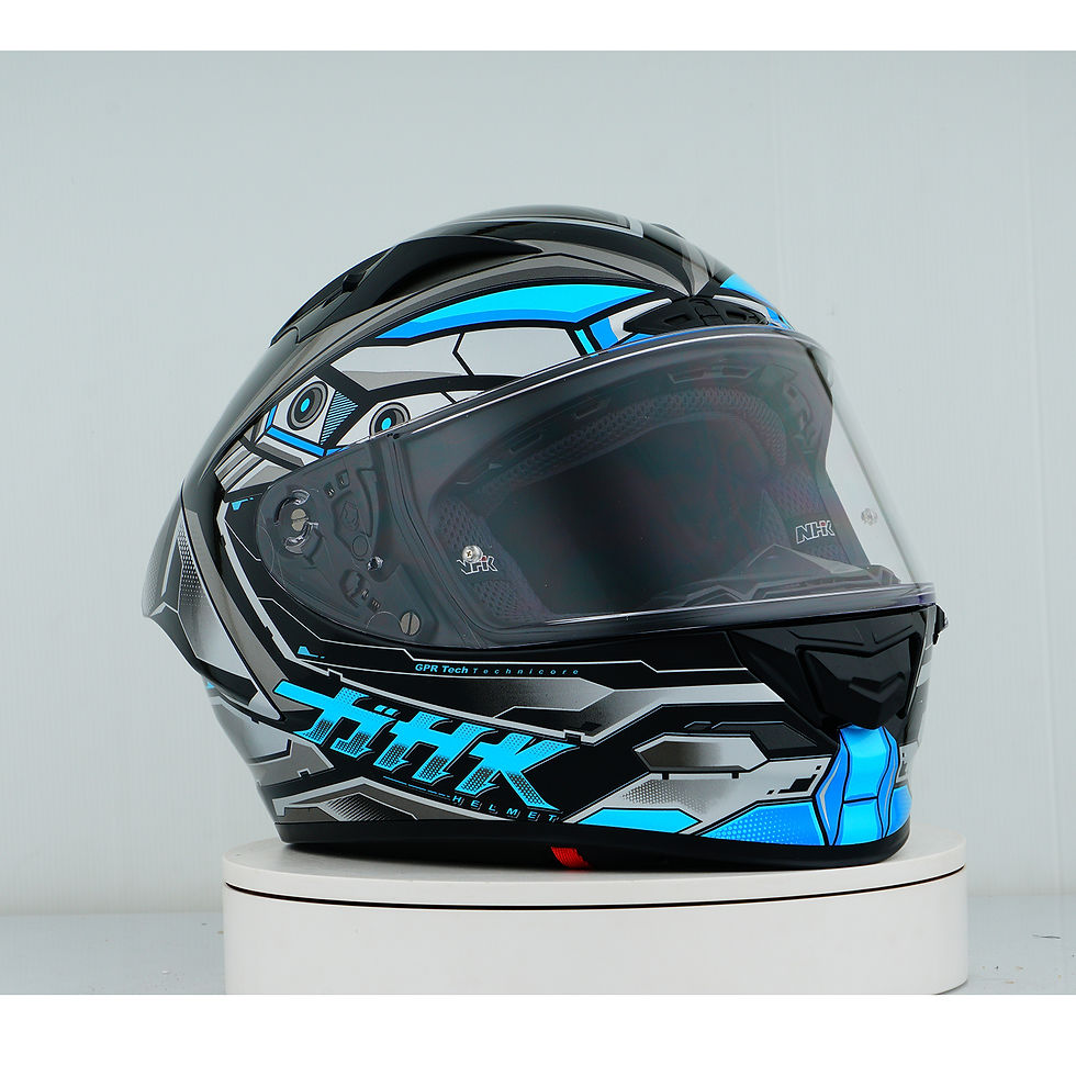 Miniatura: Casco NHK GP-R Tech Race Technicore Negro/Azul