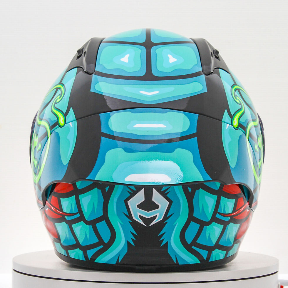 Thumbnail: NHK GP-R Tech Race Helmet Reptile Black/Tosca