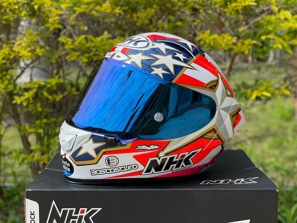 Miniatura: Visera NHK GP-R Tech Race Azul Oceánico