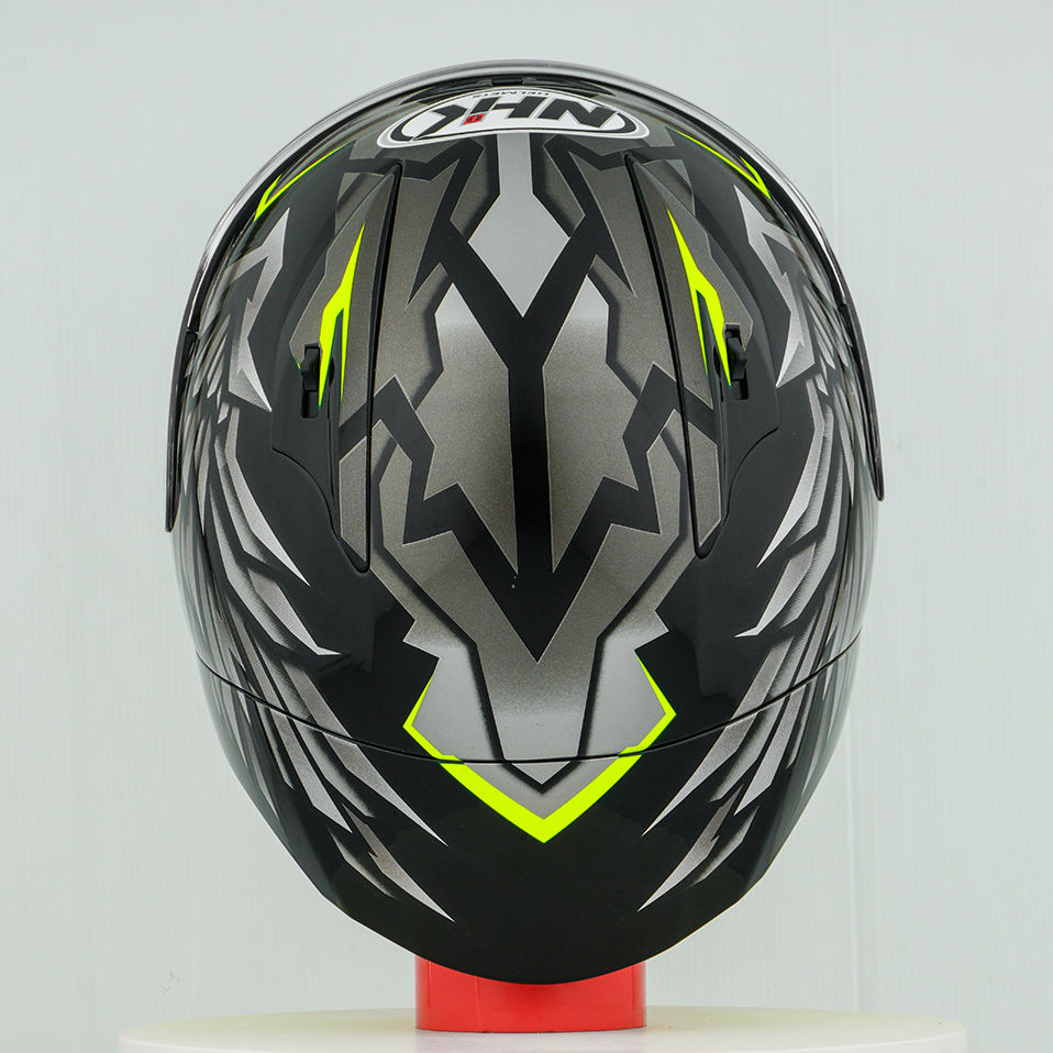الصورة المصغرة: NHK GP-R Tech Race Helm Wing Star Black/Yellow