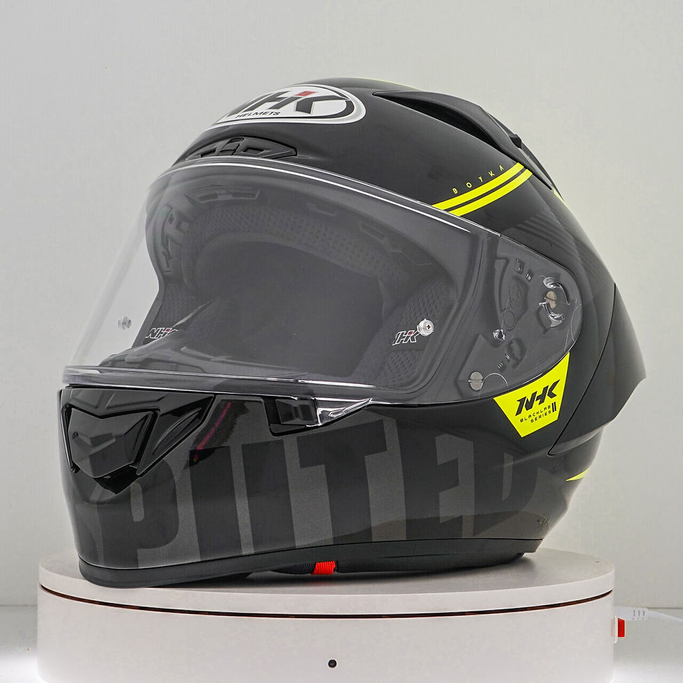 Miniaturbild: NHK GP-R Tech Race Helm Undisputed Black/Yellow