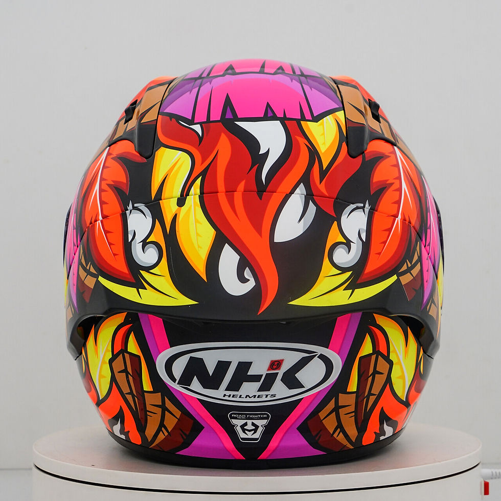الصورة المصغرة: NHK GP-R Tech Race Helm The Mask Black/Pink