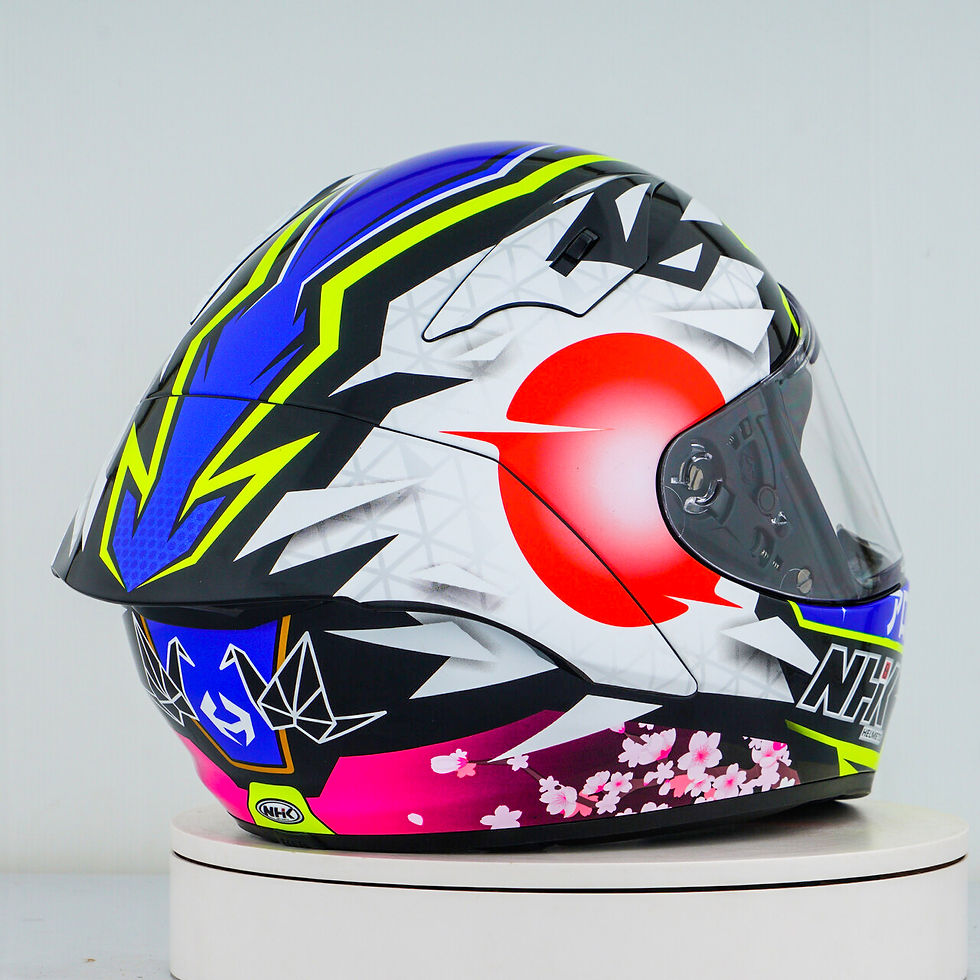 Miniaturbild: NHK GP-R Tech Race Helm Alonso López Motegi Replica 2023 Blue
