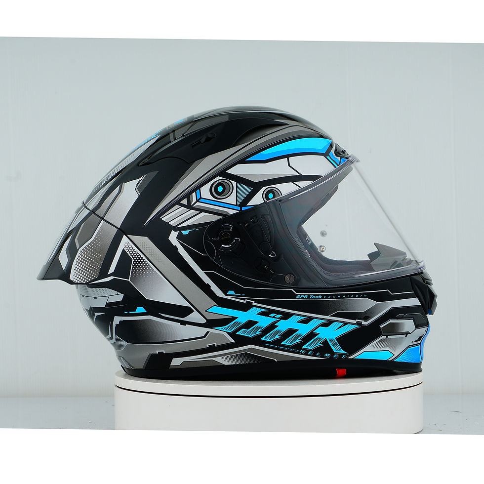 Miniatura: Casco NHK GP-R Tech Race Technicore Negro/Azul