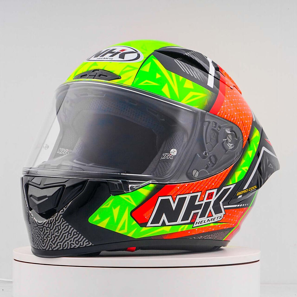 Miniature : Casque NHK GP-R Tech Race Aero Noir/Jaune