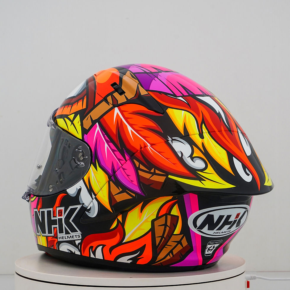 الصورة المصغرة: NHK GP-R Tech Race Helm The Mask Black/Pink