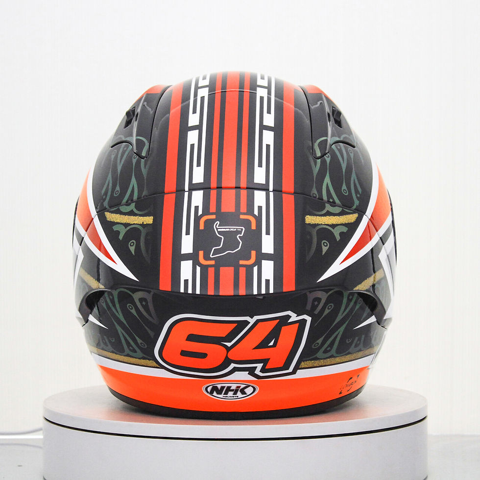 الصورة المصغرة: NHK GP-R Tech Race Helm Bo Bendsneyder Replica Mandalika 2022