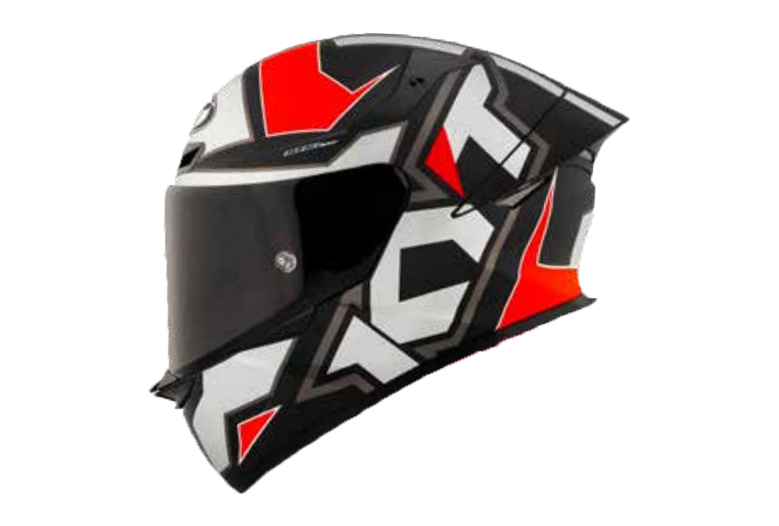 Casque KYT TT-Revo Electron Gris Rouge mat Y6TR0006