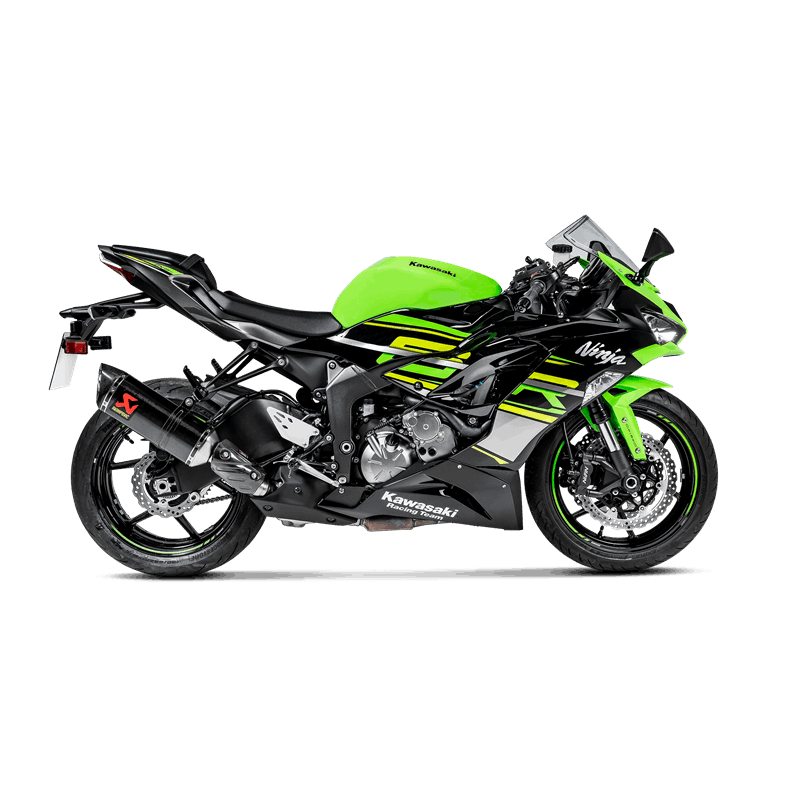 Thumbnail: Akrapovic Slip-On Line (Carbon) for Kawasaki ZX-6R / RR / 636 (Bj: 09-20) S-K6SO7-HZC