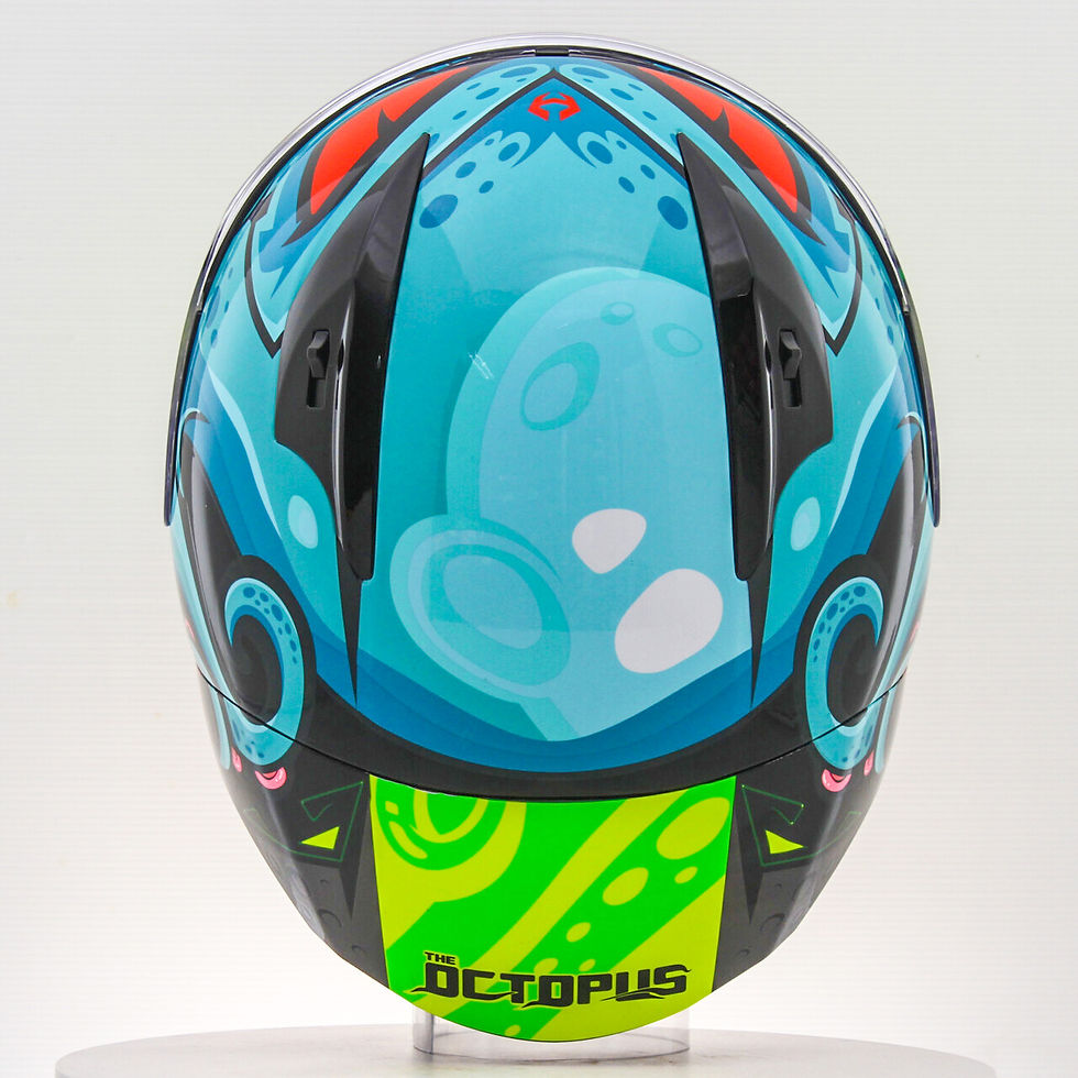 Miniatura: Casco NHK GP-R Tech Race Pulpo Negro/Tosca