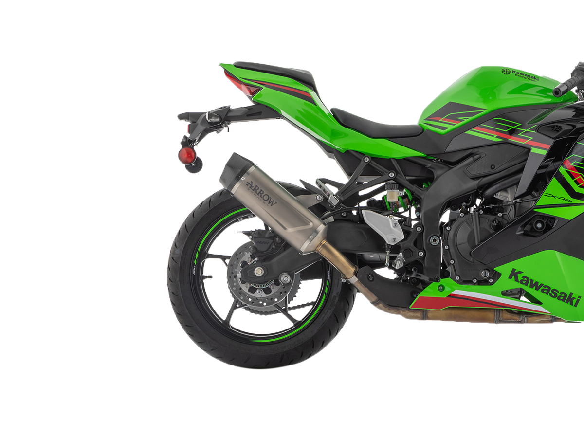 Arrow Slip-On Indy Race Titanium Kawasaki ZX-4R (23-24) 71963PK