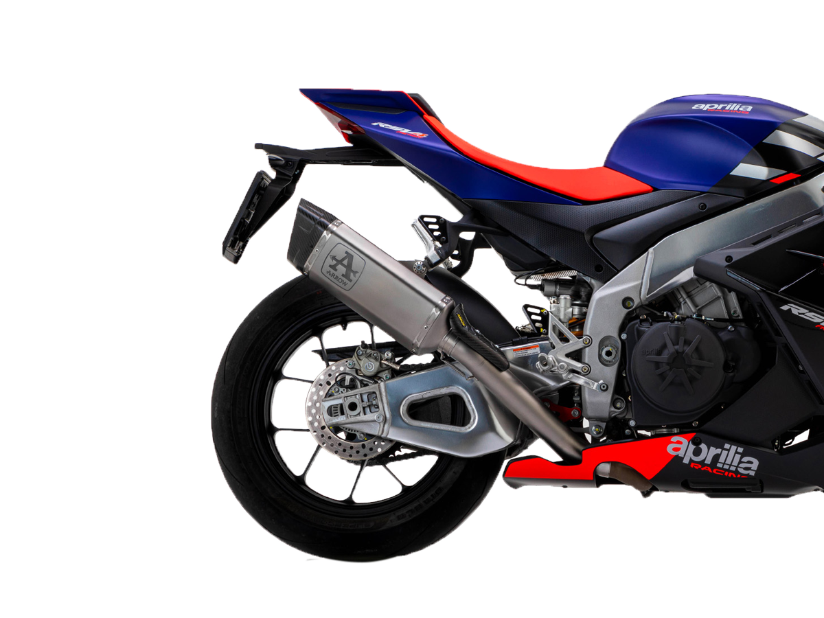 Arrow Slip-On Kit Pista Edelstahl Aprilia RSV4 1100 Factory (21-24) 71004PT