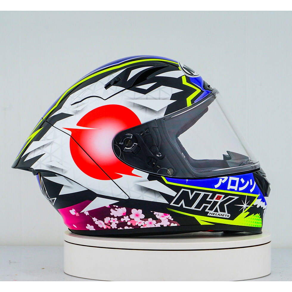 الصورة المصغرة: NHK GP-R Tech Race Helm Alonso López Motegi Replica 2023 Blue