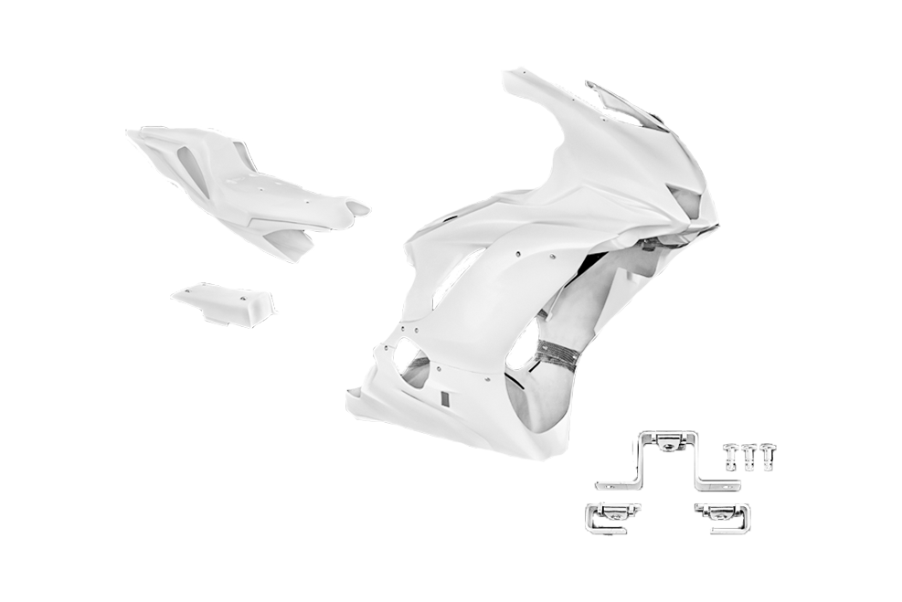 Kit carénage complet fibre de verre Yamaha YZF-R6 Rj27 (17-23) Cruciata Racing