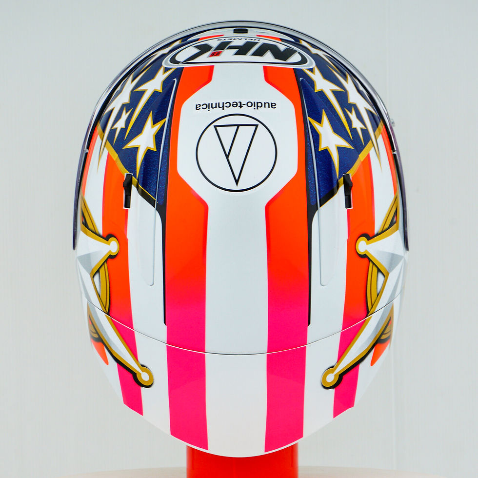 الصورة المصغرة: NHK GP-R Tech Race Helm Alonso López USA Texas Replica 2023