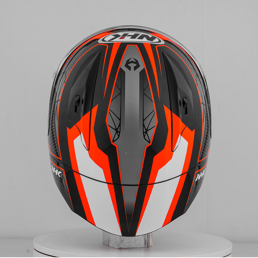 Miniature : Casque NHK GP-R Tech Race Commutrack noir/orange