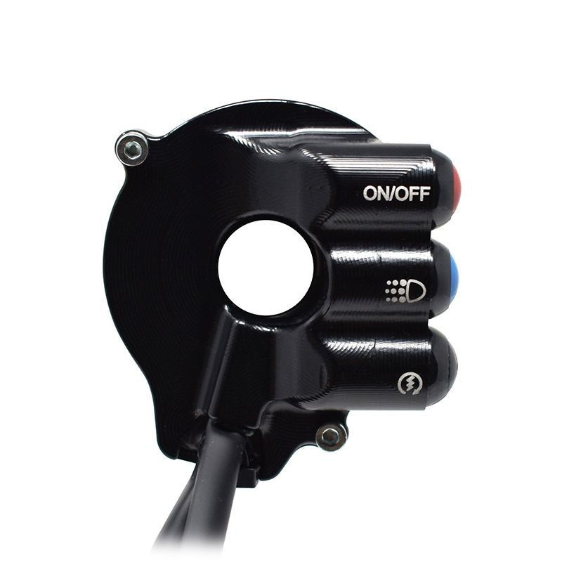 Miniatura: Puño del acelerador con interruptor integrado en el manillar JetPrime Aprilia RSV4/1100 Fact (21-23)