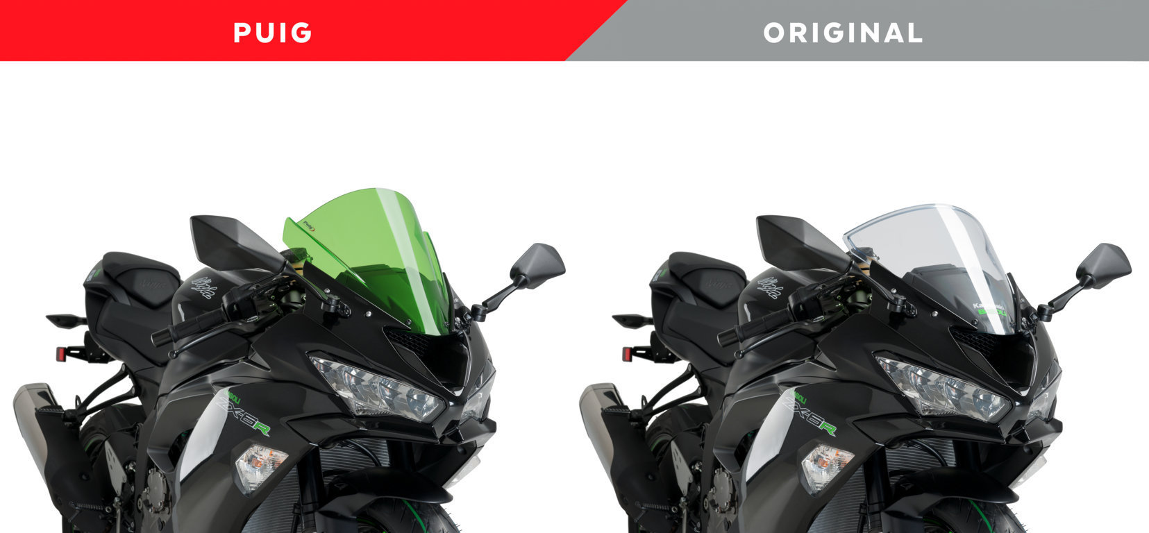 照ページ Puig 3177F RACING SCREEN DARK SMOKE ZX-6R/636 (09-21) プーチ