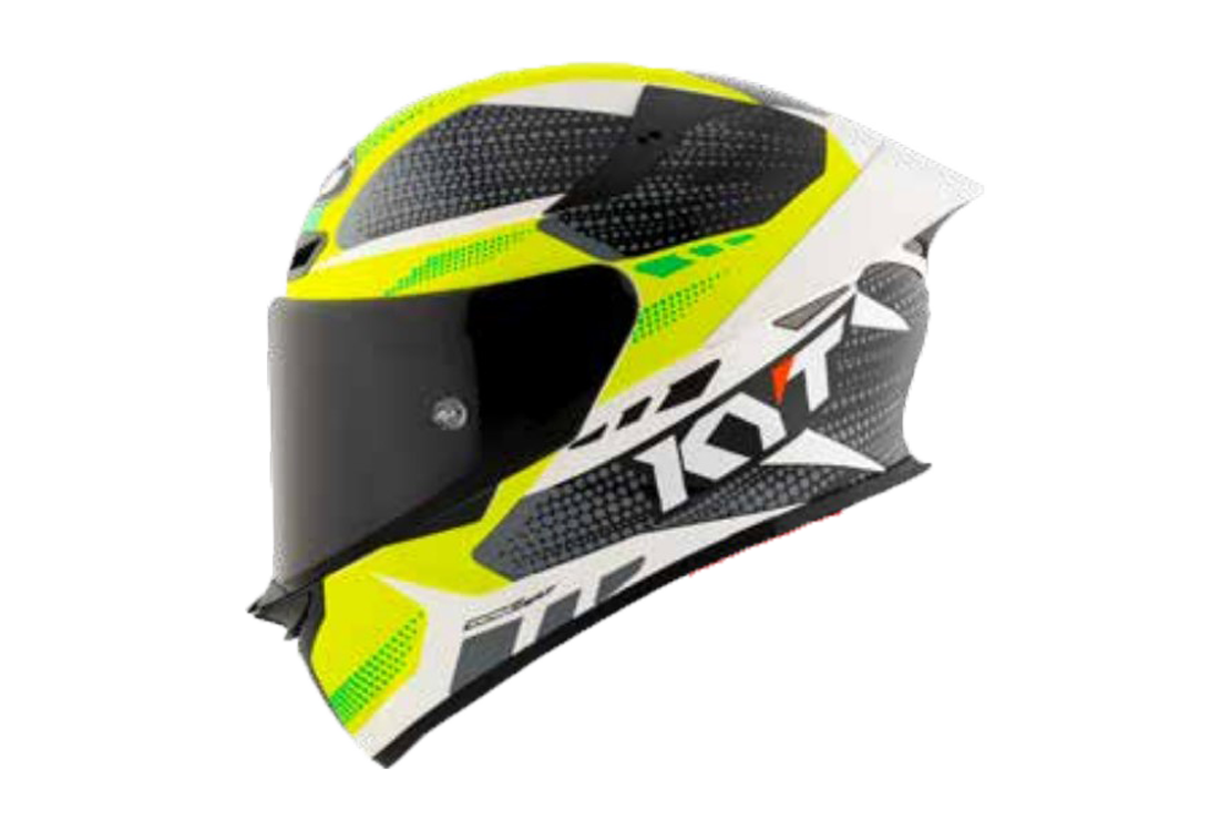 KYT TT-Revo Helm Gear Black/Yellow Y6TR0022