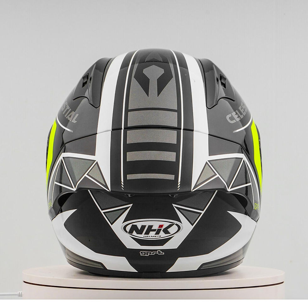 Miniaturbild: NHK GP-R Tech Race Helm Magi Black/Yellow (Glitter Yellow)