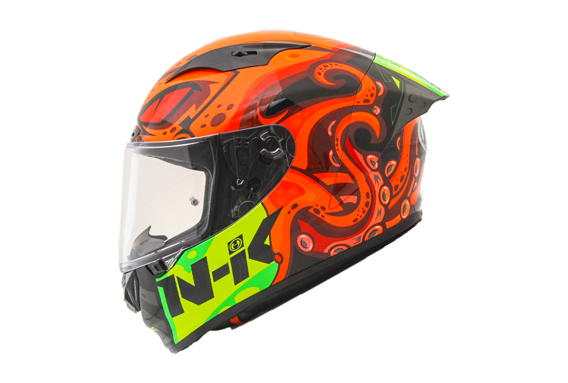 NHK GP-R Tech Race Helm Octopus Black/Orange