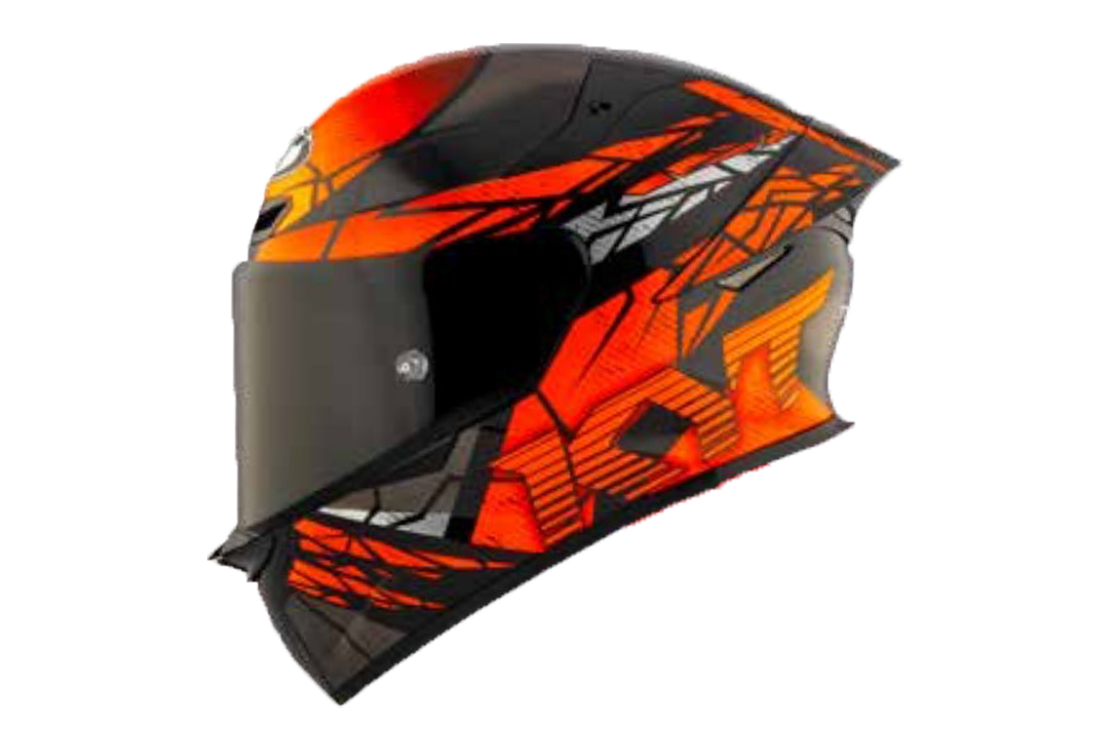 Casque KYT TT-Revo Combustion Orange Y6TR0037