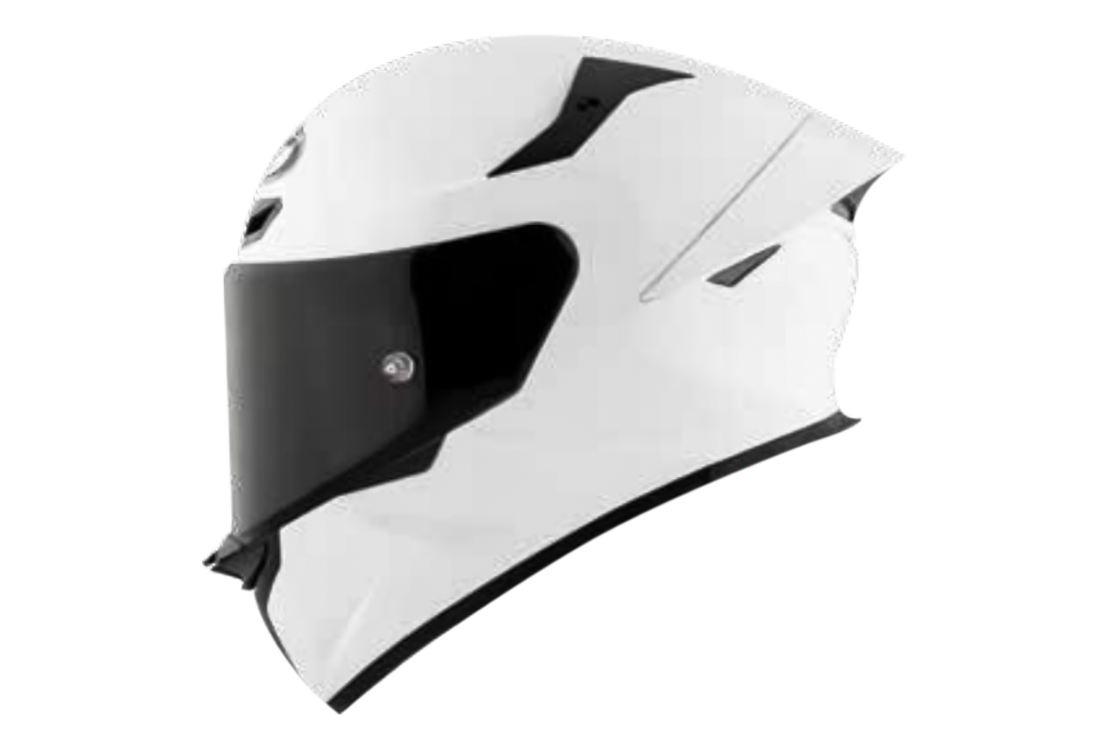 Casco KYT TT-Revo blanco brillo Y6TR00W3