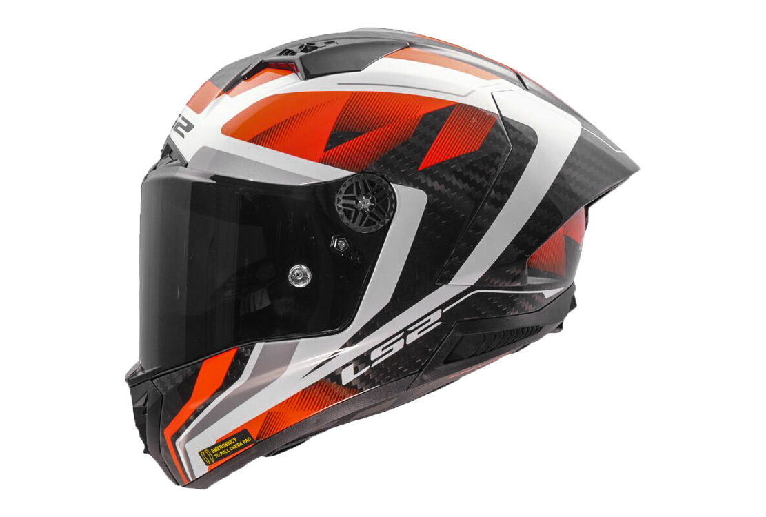 LS2 FF805 Helm Thunder GP Aero Raute Weiß/Rot 168055732
