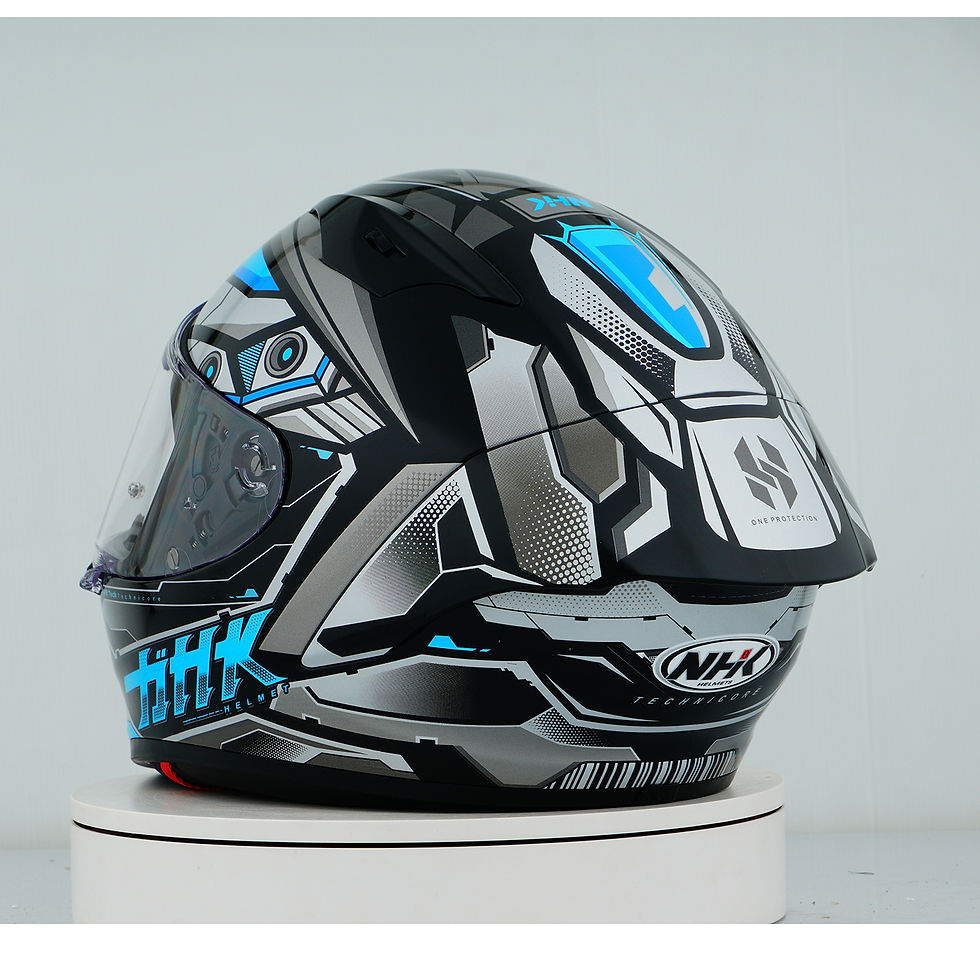 Miniatura: Casco NHK GP-R Tech Race Technicore Negro/Azul