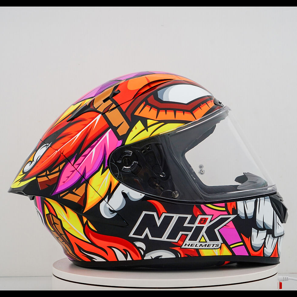 Miniaturbild: NHK GP-R Tech Race Helm The Mask Black/Pink
