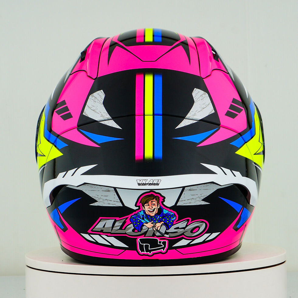 الصورة المصغرة: NHK GP-R Tech Race Helm Alonso López Replica 2022 Pink