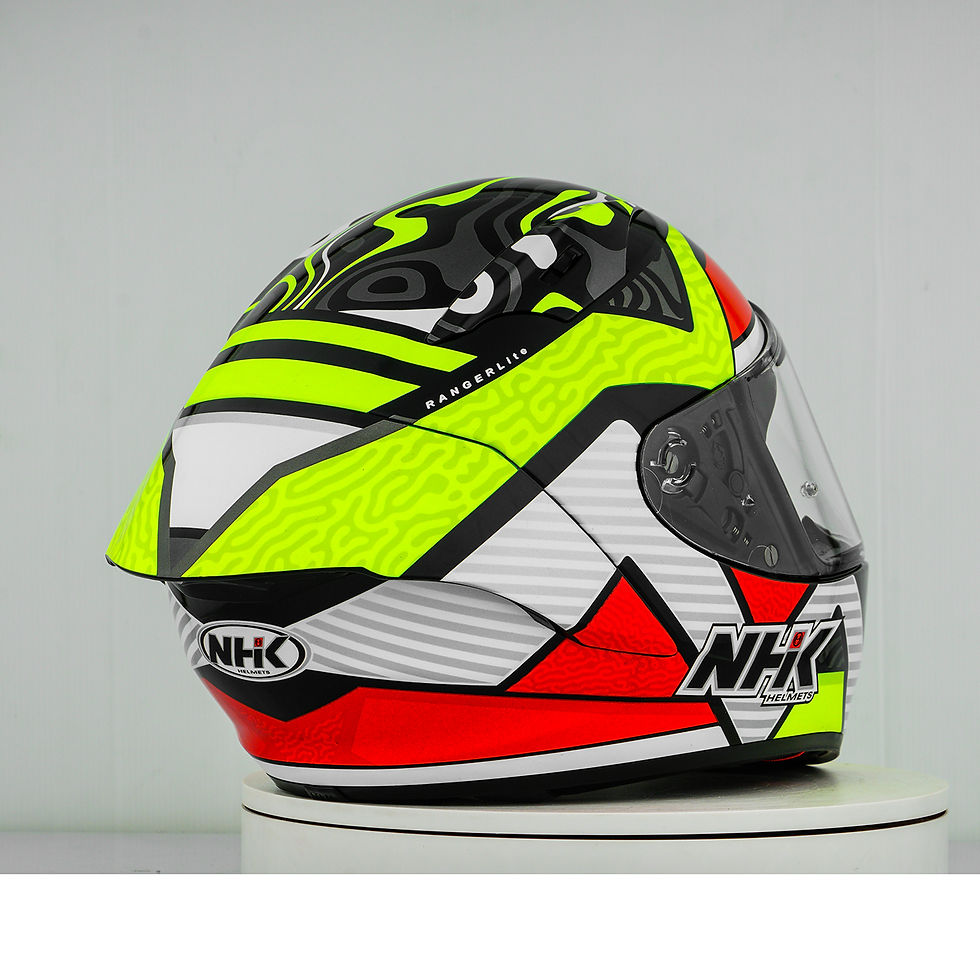 الصورة المصغرة: NHK GP-R Tech Race Helm Ranger Lite Black/Yellow/Red
