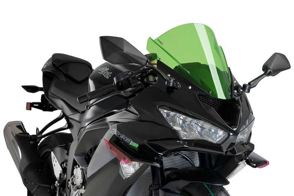 Thumbnail: Winglets Spoiler Downforce for Kawasaki ZX-6R 636 (19-20) by Puig | REF. 3176
