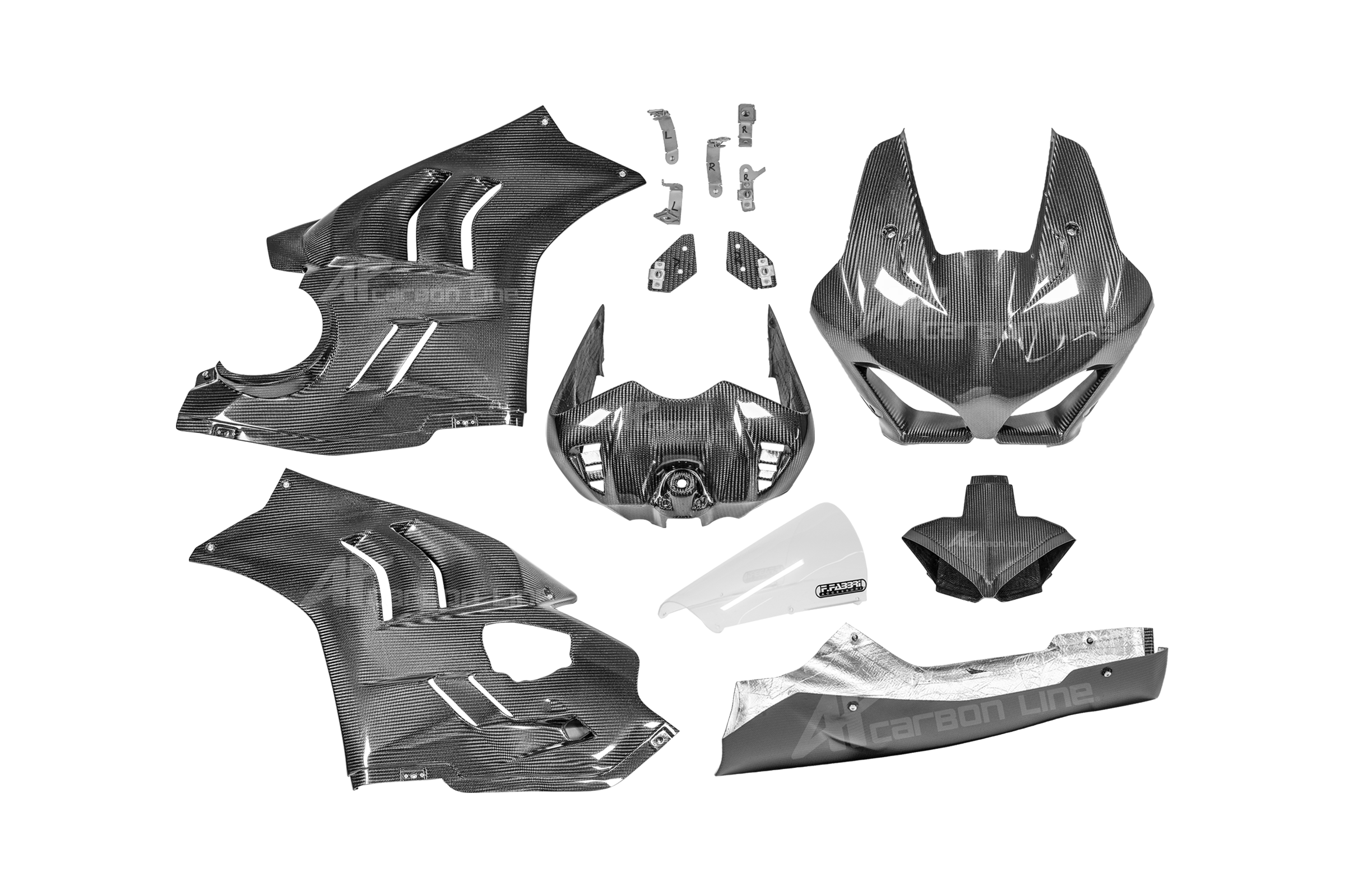 Complete SBK fairing set 200g AP Carbon Line Ducati Panigale V4/S/R (22-23