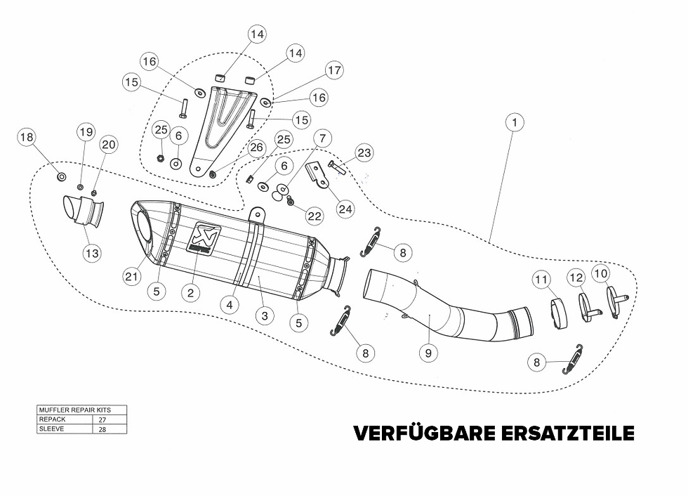 الصورة المصغرة: خط الانزلاق Akrapovic (الكربون) Aprilia RSV4 / RR / RF (17-20) S-A10SO9-RC