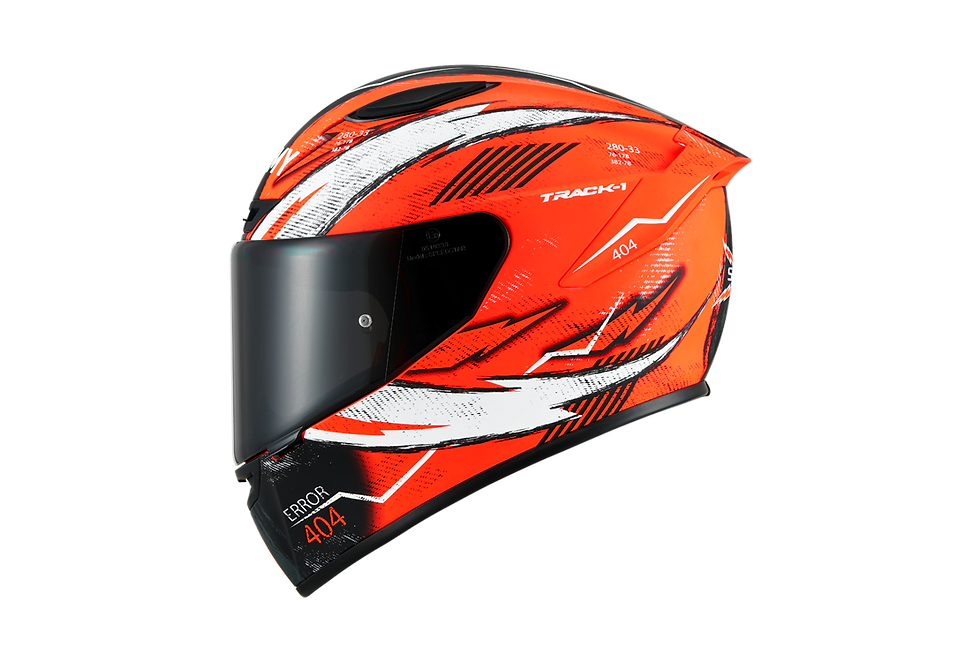 Thumbnail: Suomy Track-1 Helmet 404 Matt Orange Fluo K6T10009