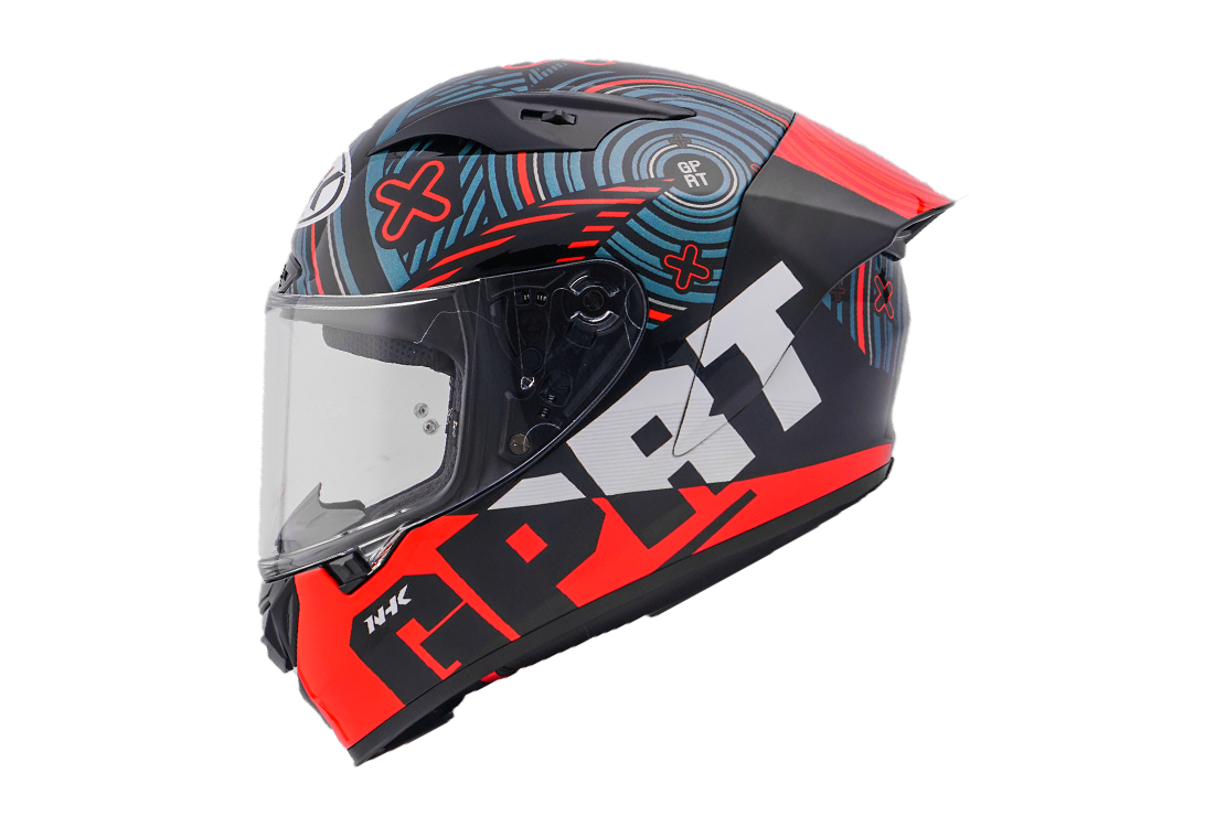 NHK GP-R Tech Race Helm Target Black/Red