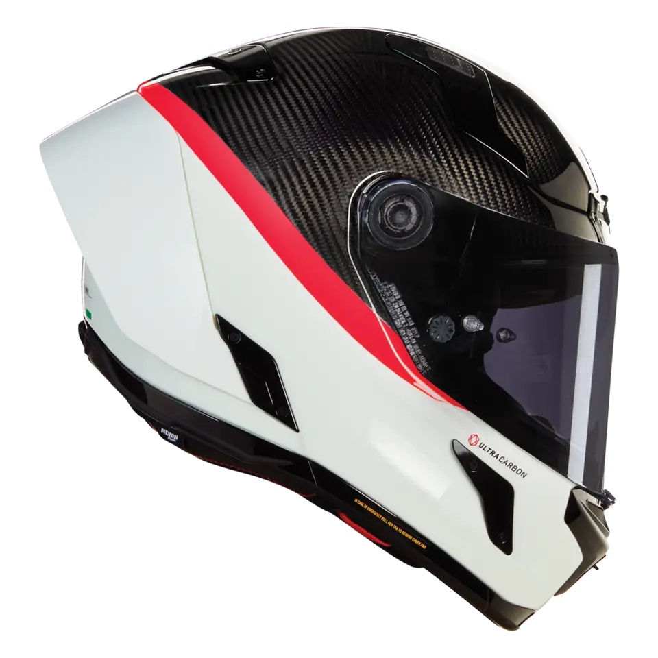 Miniature : Casque Nolan X-804 RS Ultra Carbon Blanc/Rouge D.O.C 346
