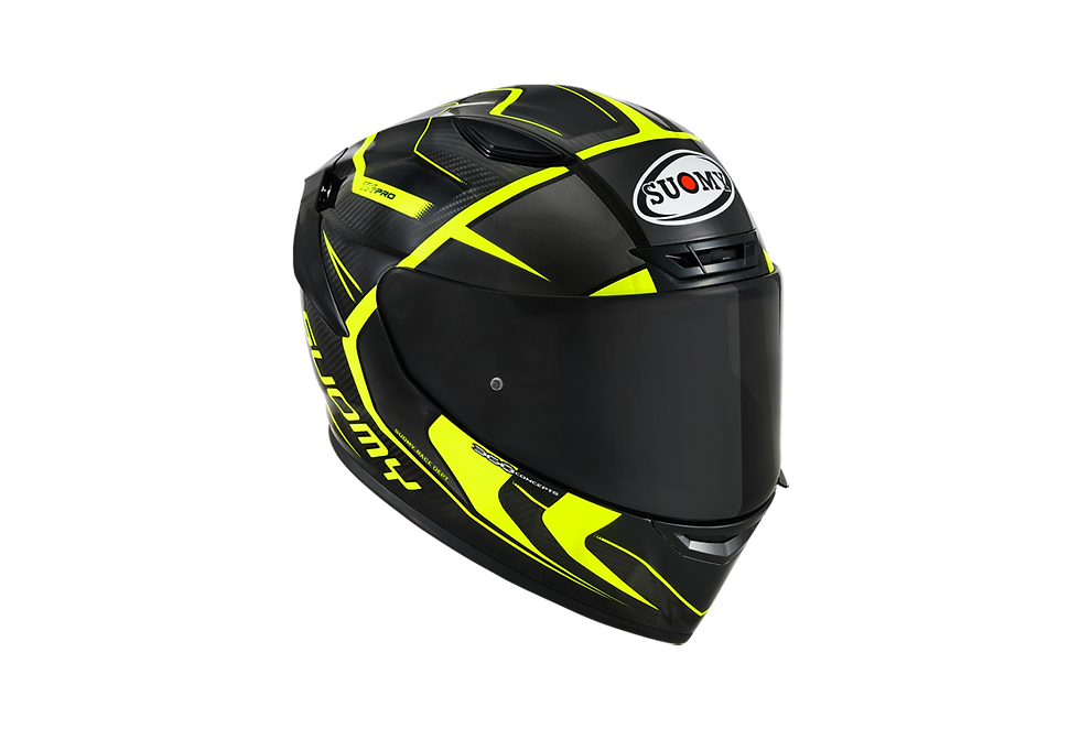 Thumbnail: Suomy TX-Pro Helmet Carbon Advance Yellow Fluo K6TX0005
