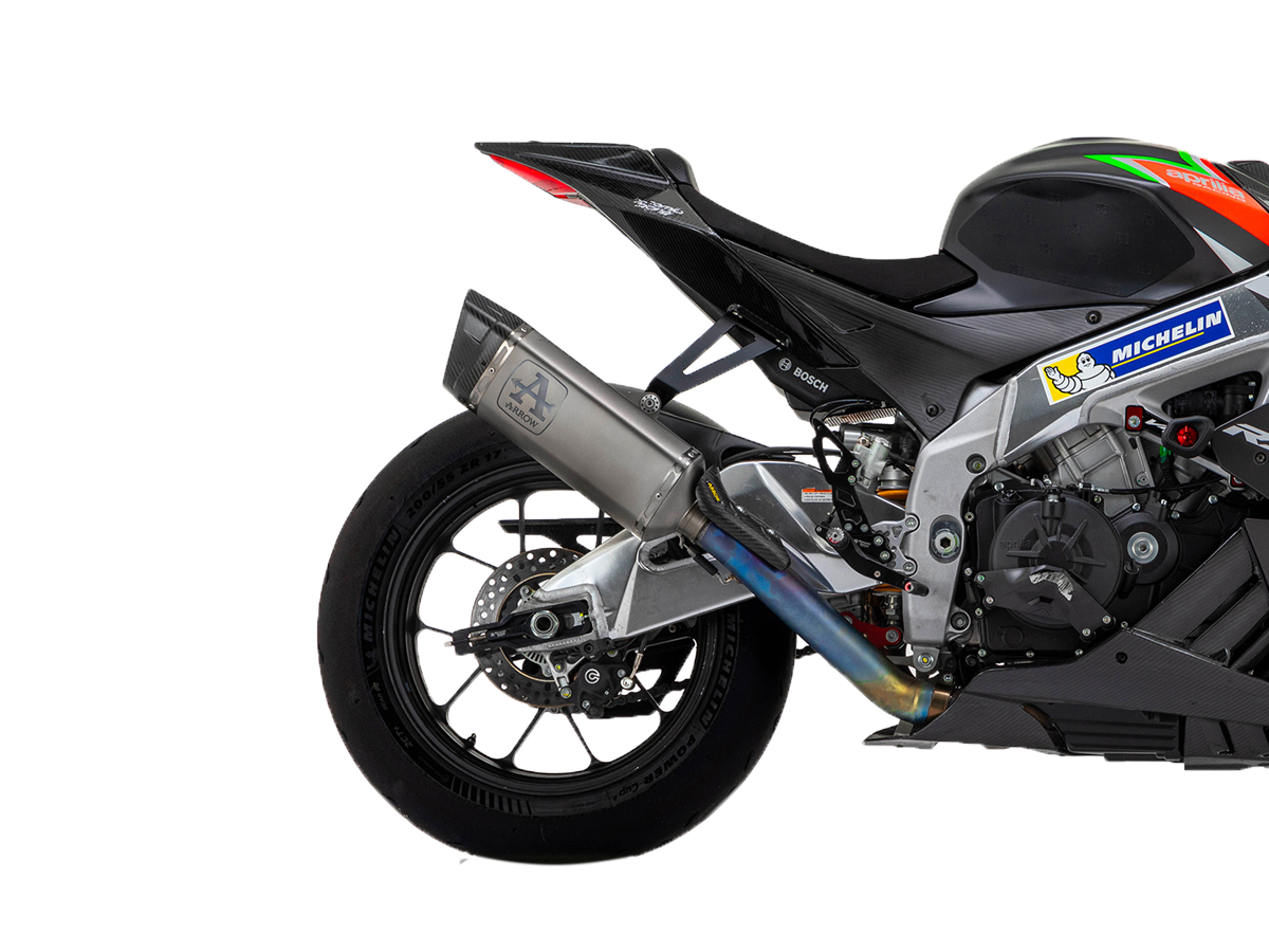 Arrow Slip-On Kit Pista Edelstahl Aprilia RSV4 1100 Factory (19-20) 71002PT