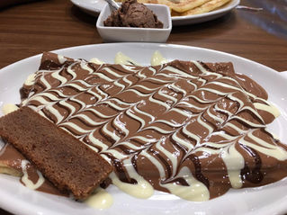The brownie crepe @ crepe cafe